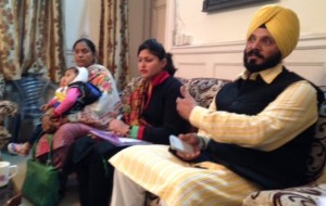 Anjali Jain holding press conference