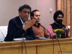 DRM Ferozpur Anuj Parkash holding press conference on rail budget