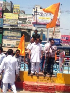 Shiv Sena workers traffice jam in Ferozepur 2