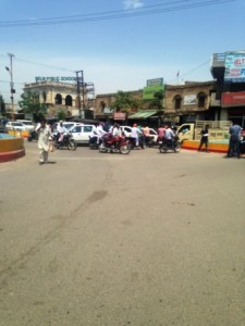 Shiv Sena workers traffice jam in Ferozepur 5