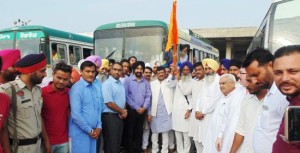 BUS FLAGGED OFF
