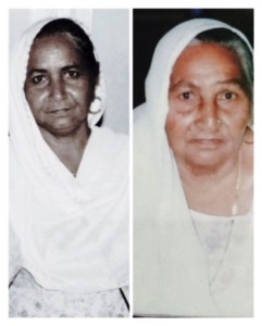 Sisters Surjit Kaur and Sukhdev Kaur